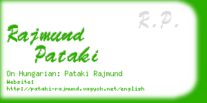 rajmund pataki business card